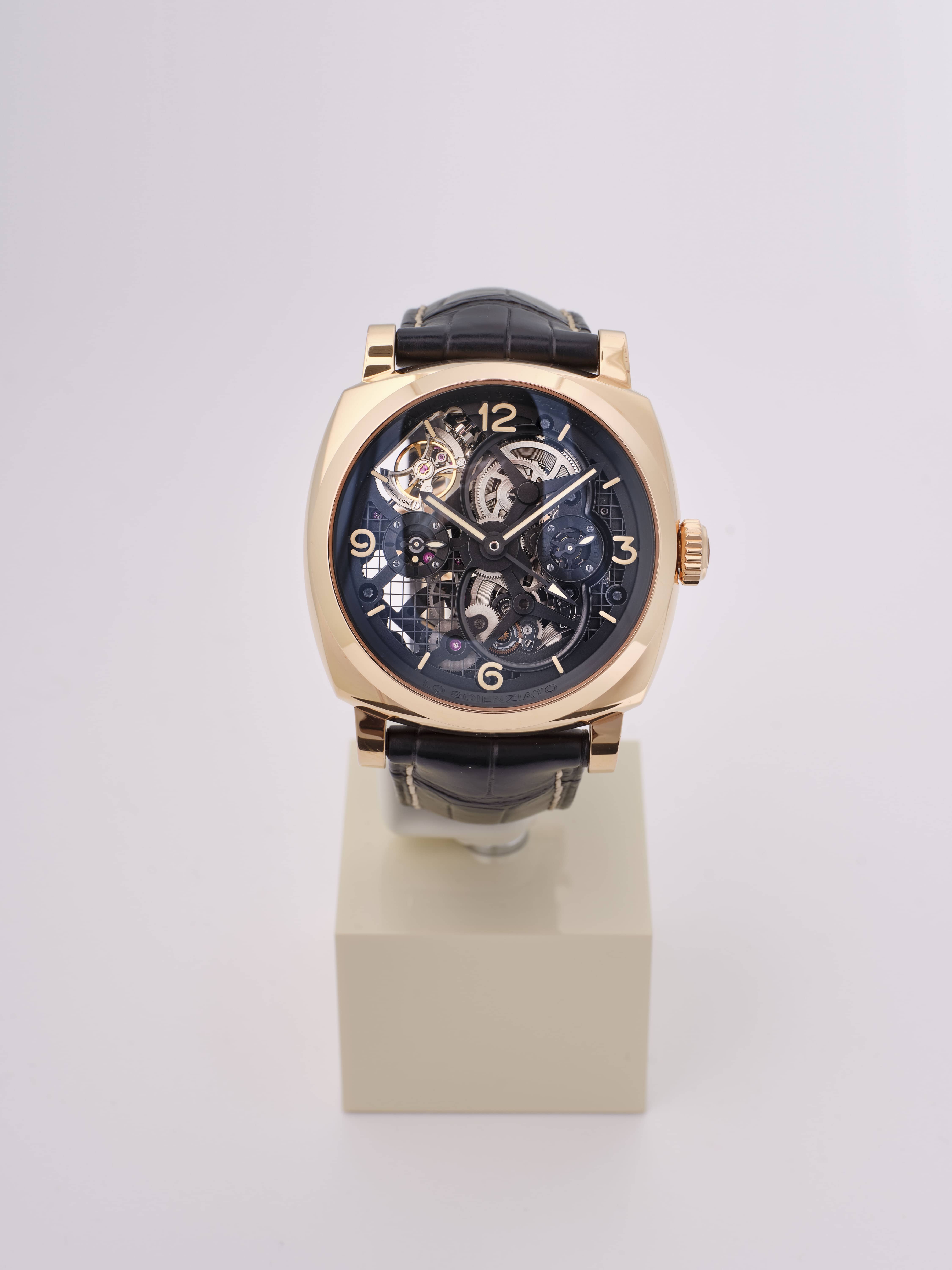  FrontLO SCIENZIATO - Radiomir 1940 Tourbillon GMT Oro Rosso
