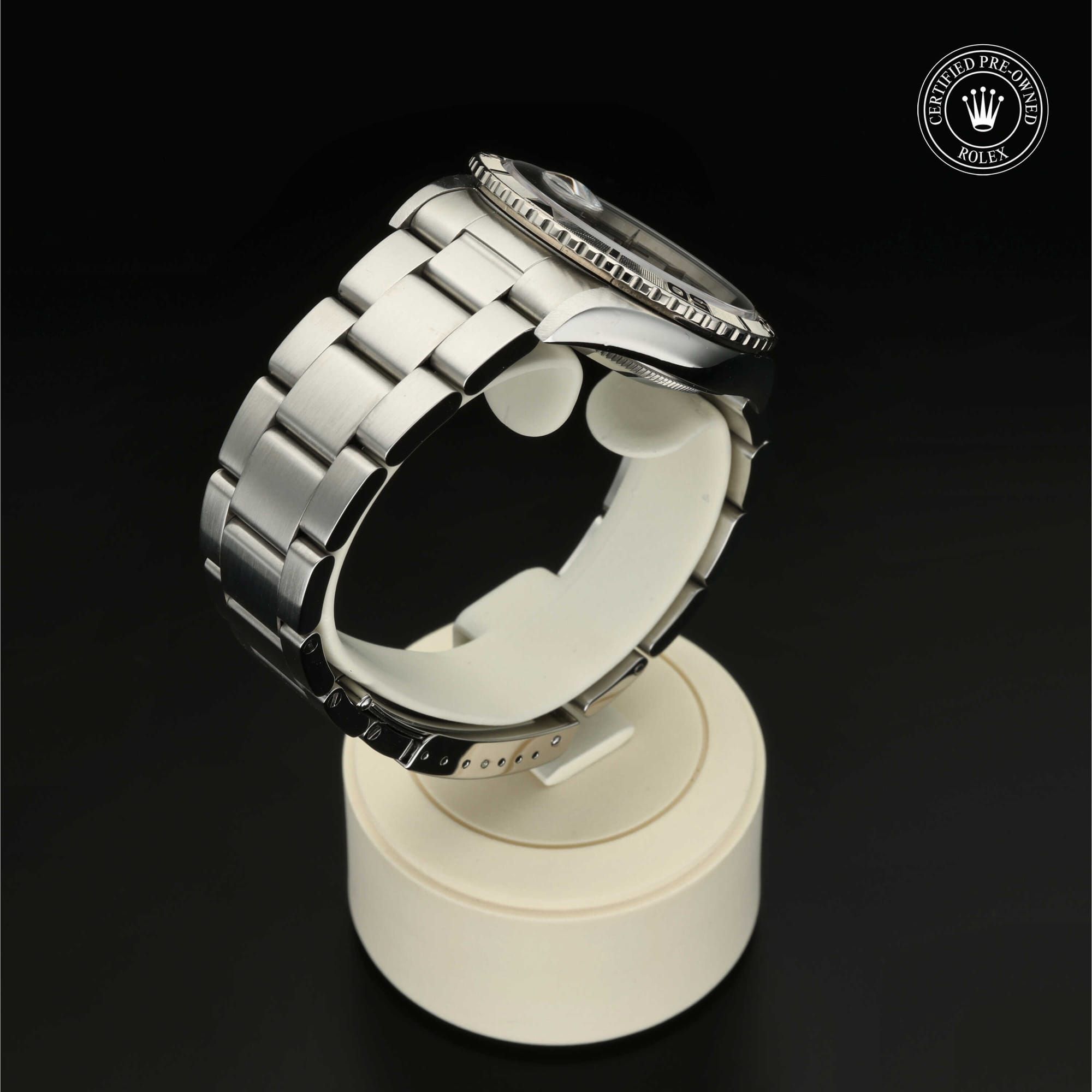 Rolex Certified Pre-Owned Oyster Perpetual Datejust Turn-O-Graph aus 2001 in 36 mm aus Rolesor 18 Karat Weiss