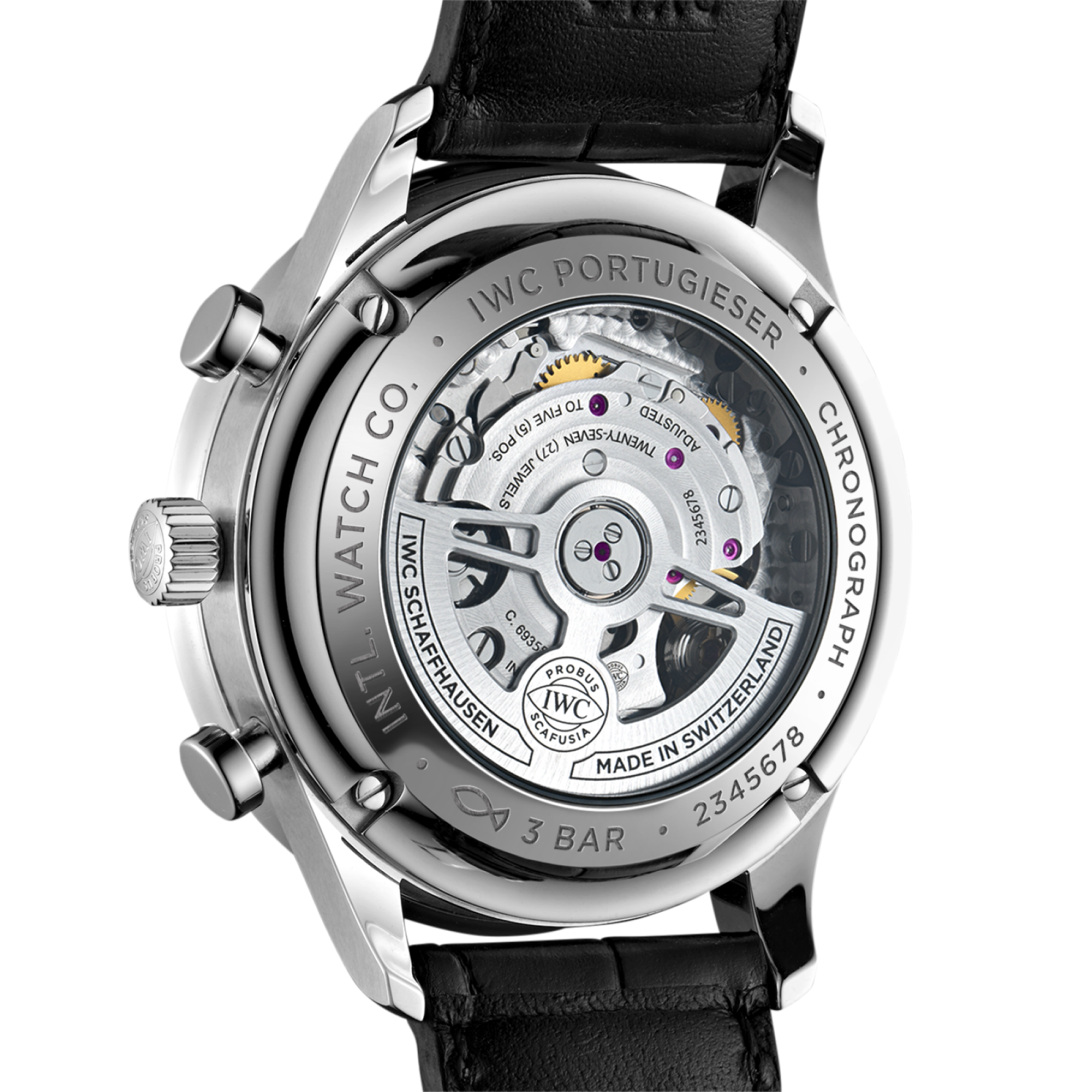 IWC Portugieser Chronograph Rückseite