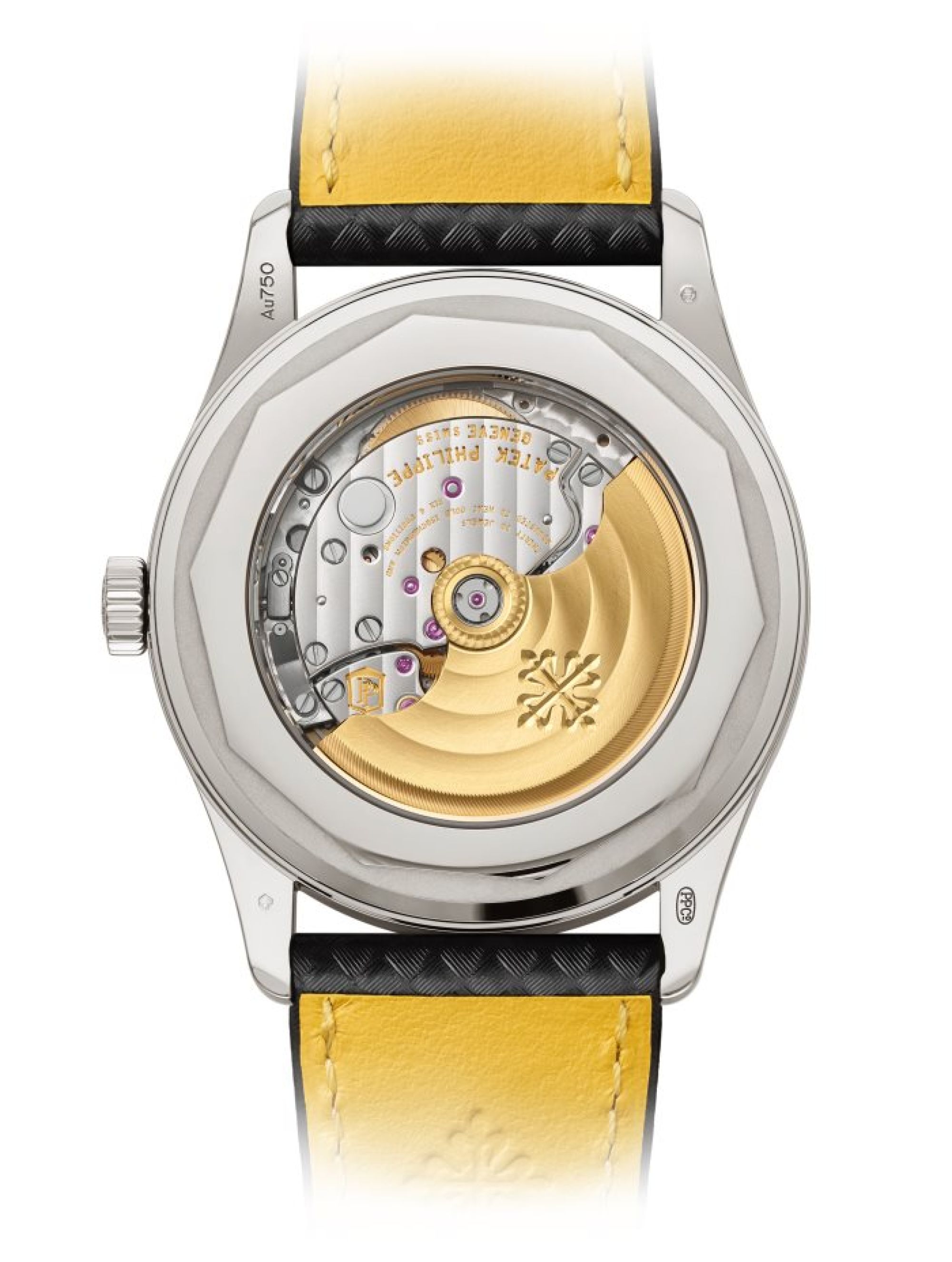 Patek Philippe Datum, Zentralsekunde. Rückseite