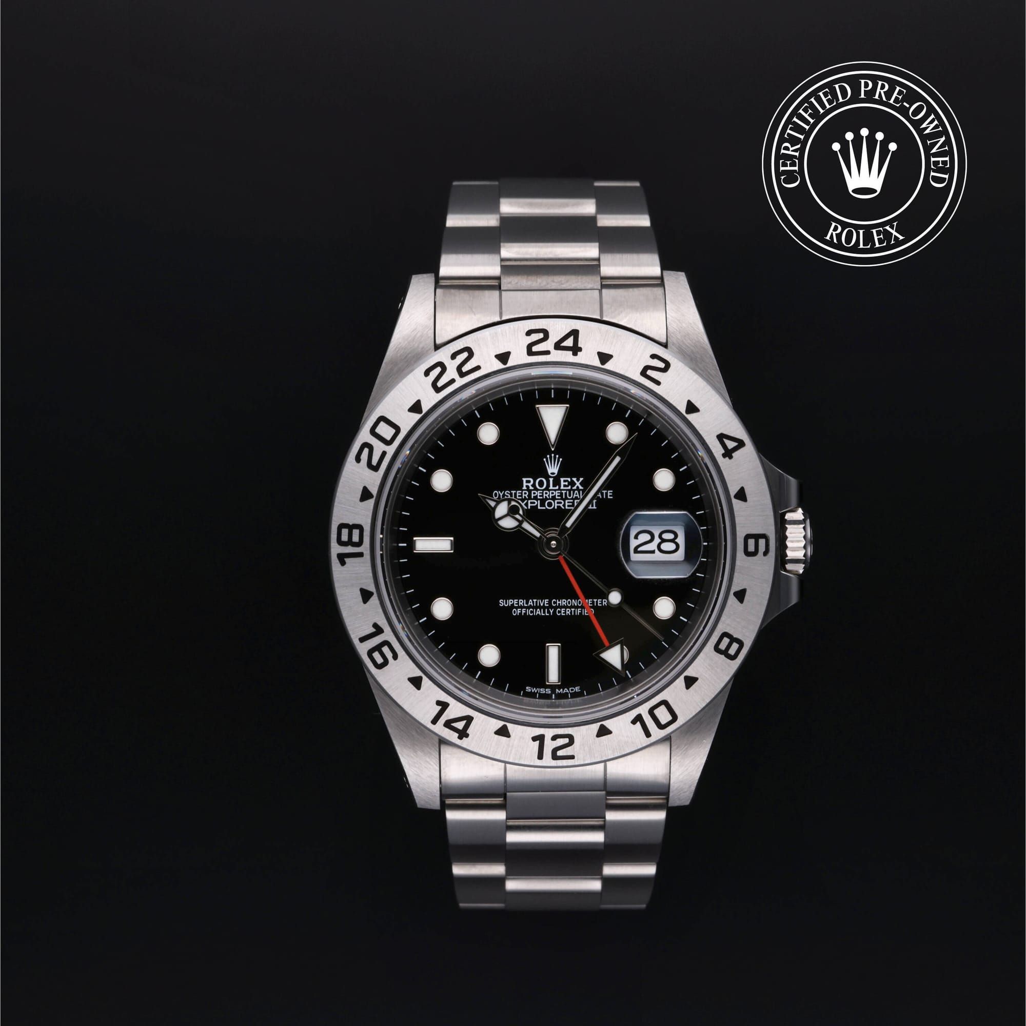 Oyster Perpetual Explorer II, Unbekannt, 40 mm, Edelstahl Oystersteel