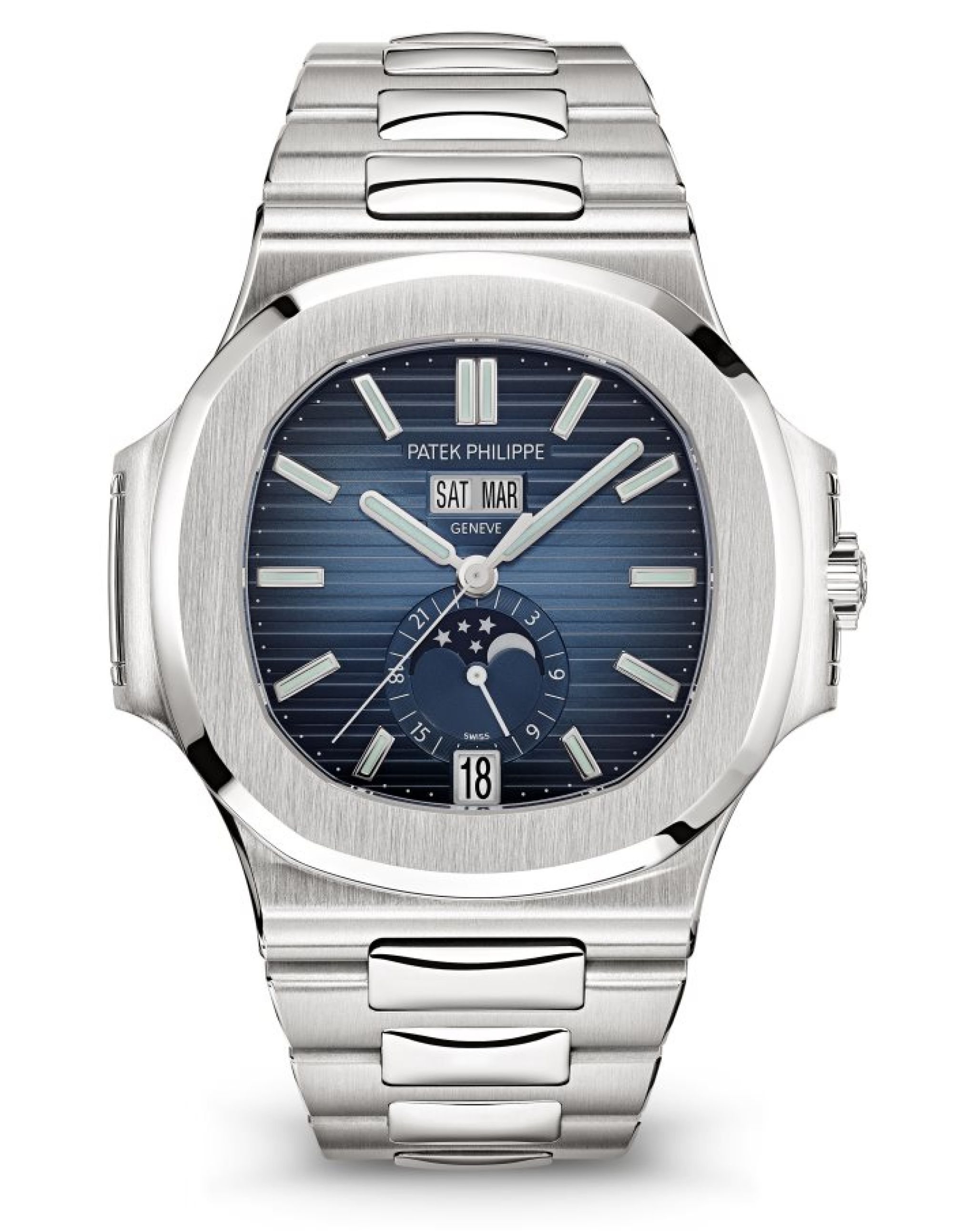Patek Philippe Jahreskalender, Mondphase. Face