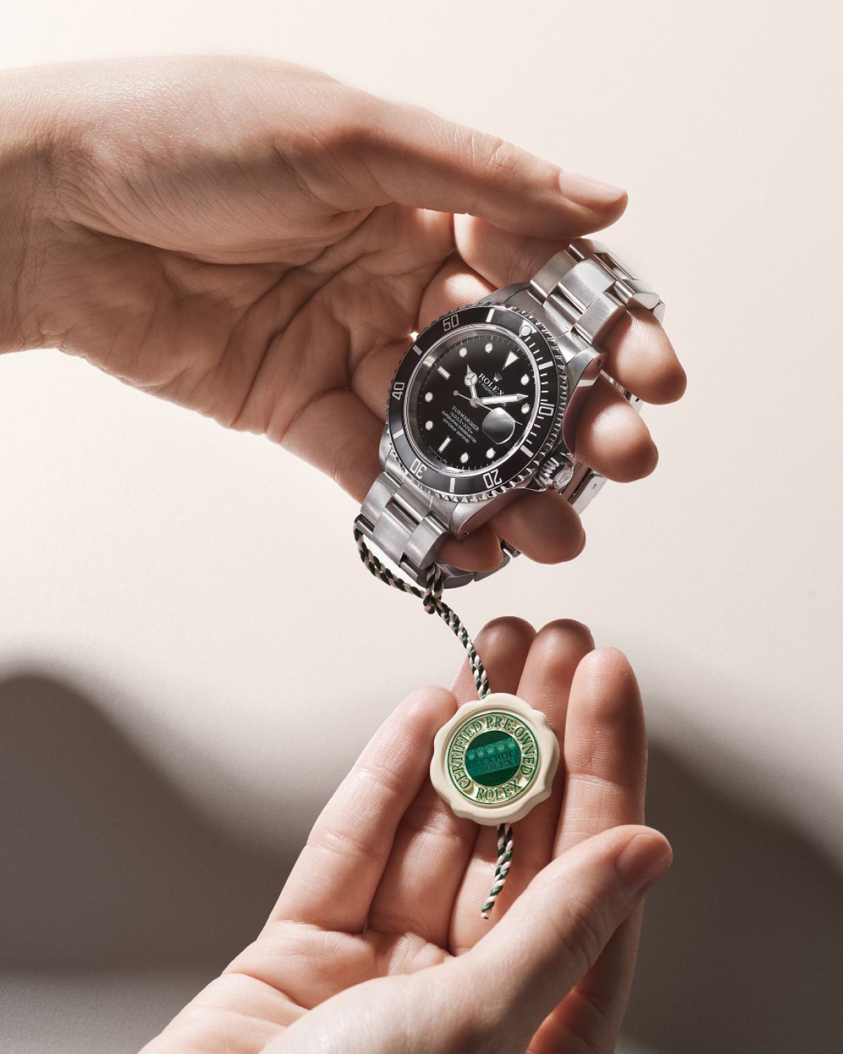 Rolex zertifiziert mit internationaler Zweijahresgarantie