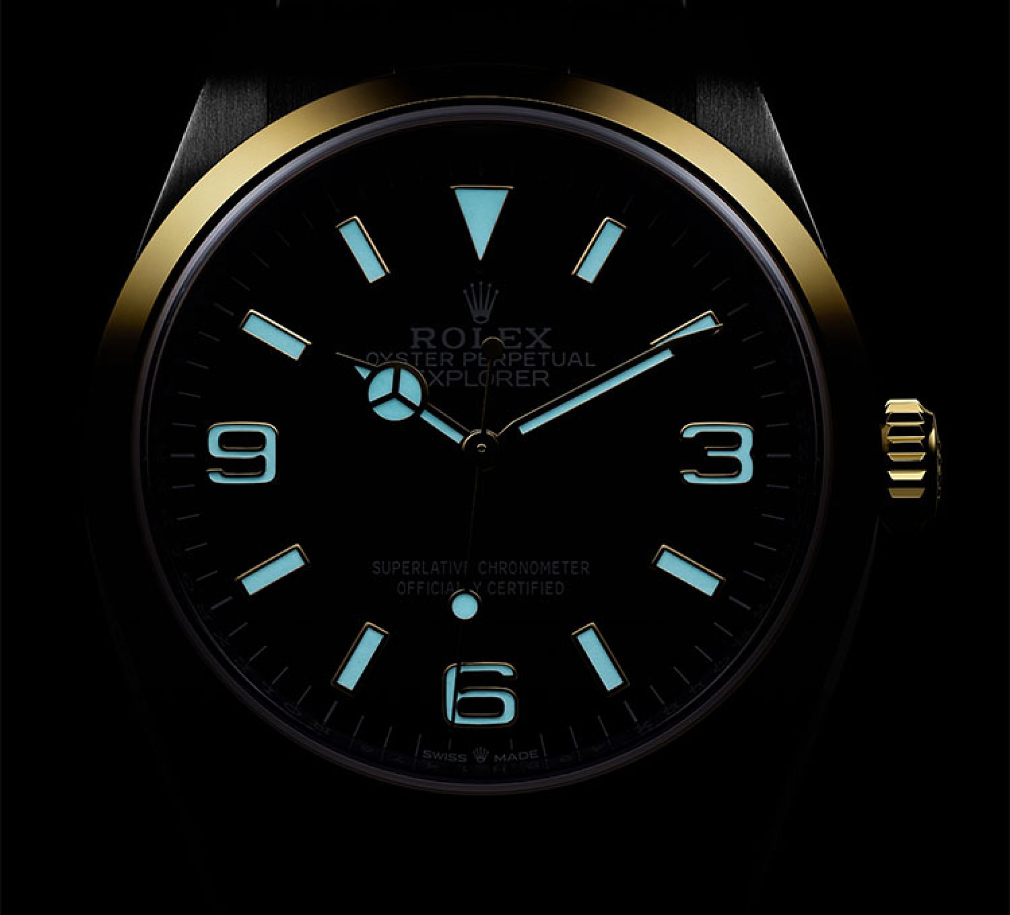 Rolex Chromalight-Anzeige