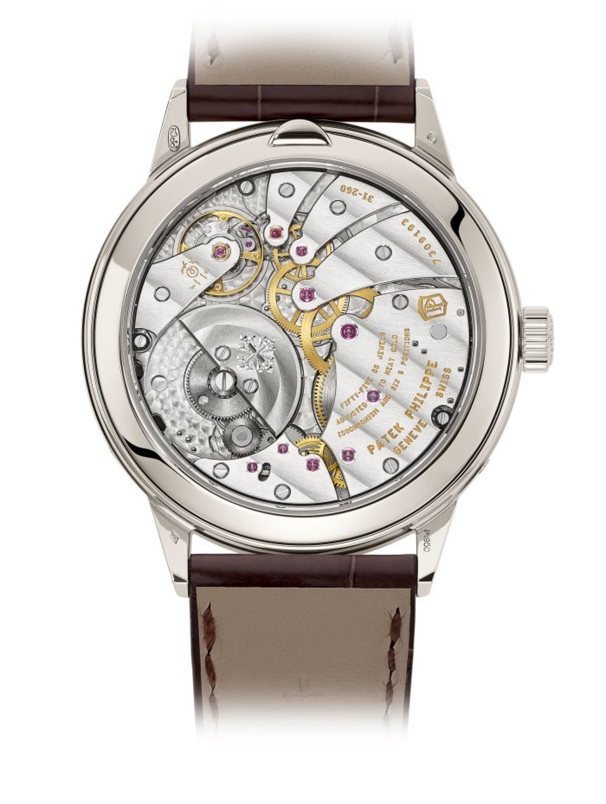 Patek Philippe Ewiger Kalender auf einer Linie. Rückseite