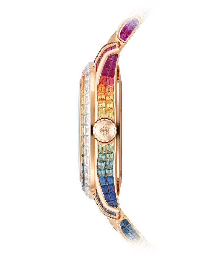 Minutenrepetition Aquanaut Luce „Rainbow“, Haute Joaillerie.