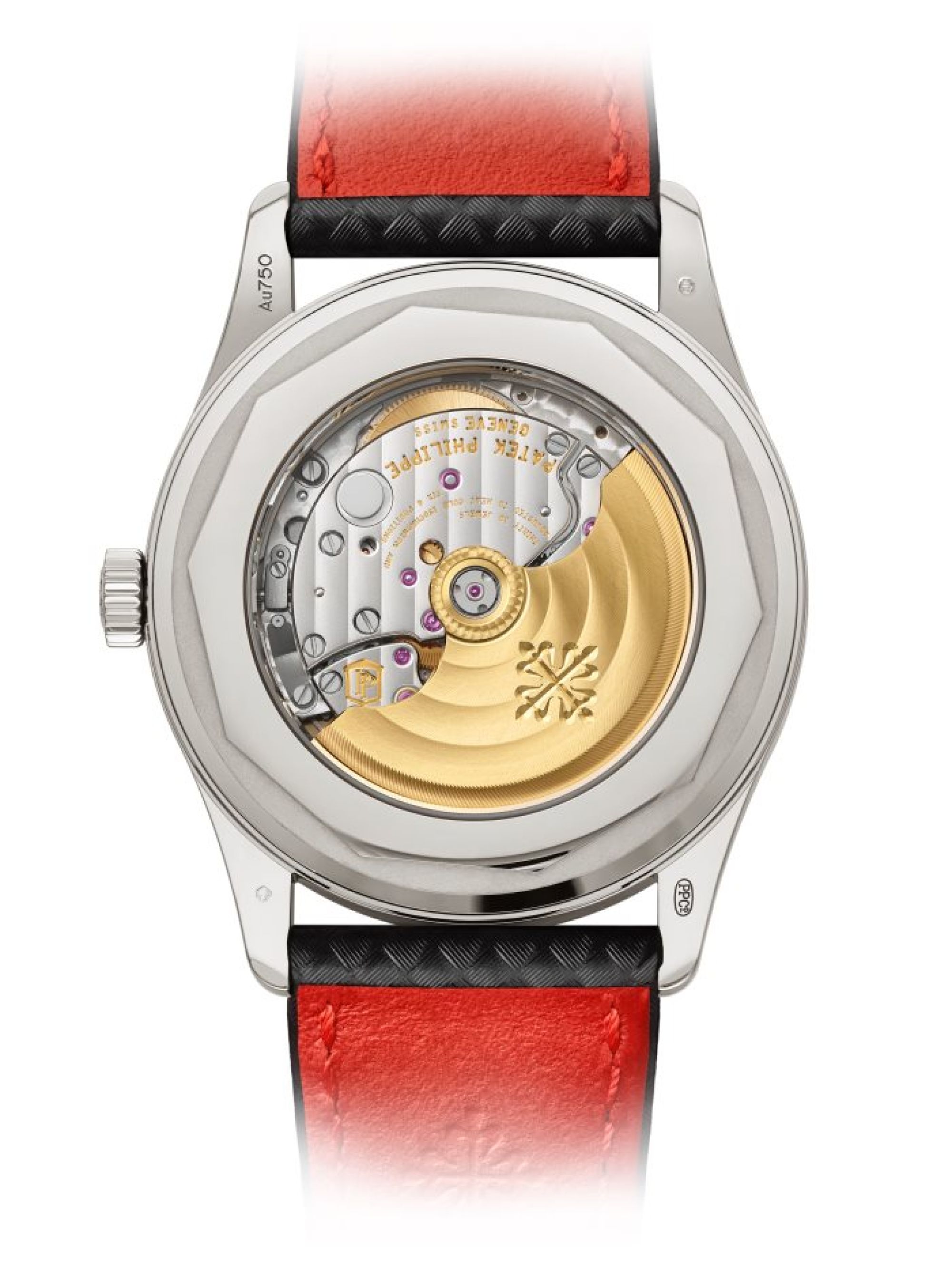 Patek Philippe Datum, Zentralsekunde. Rückseite