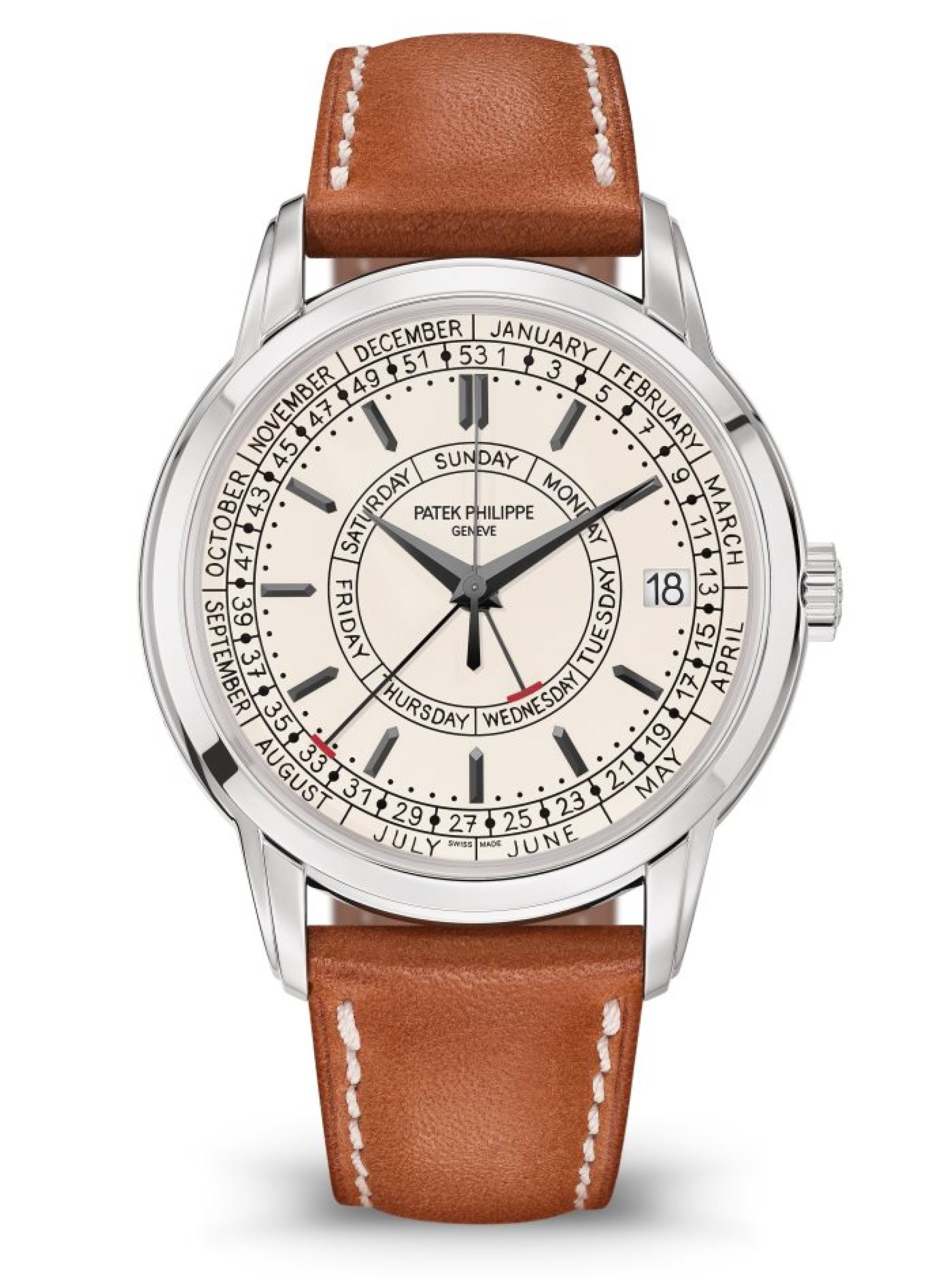 Patek Philippe Calatrava Weekly Calendar. Face
