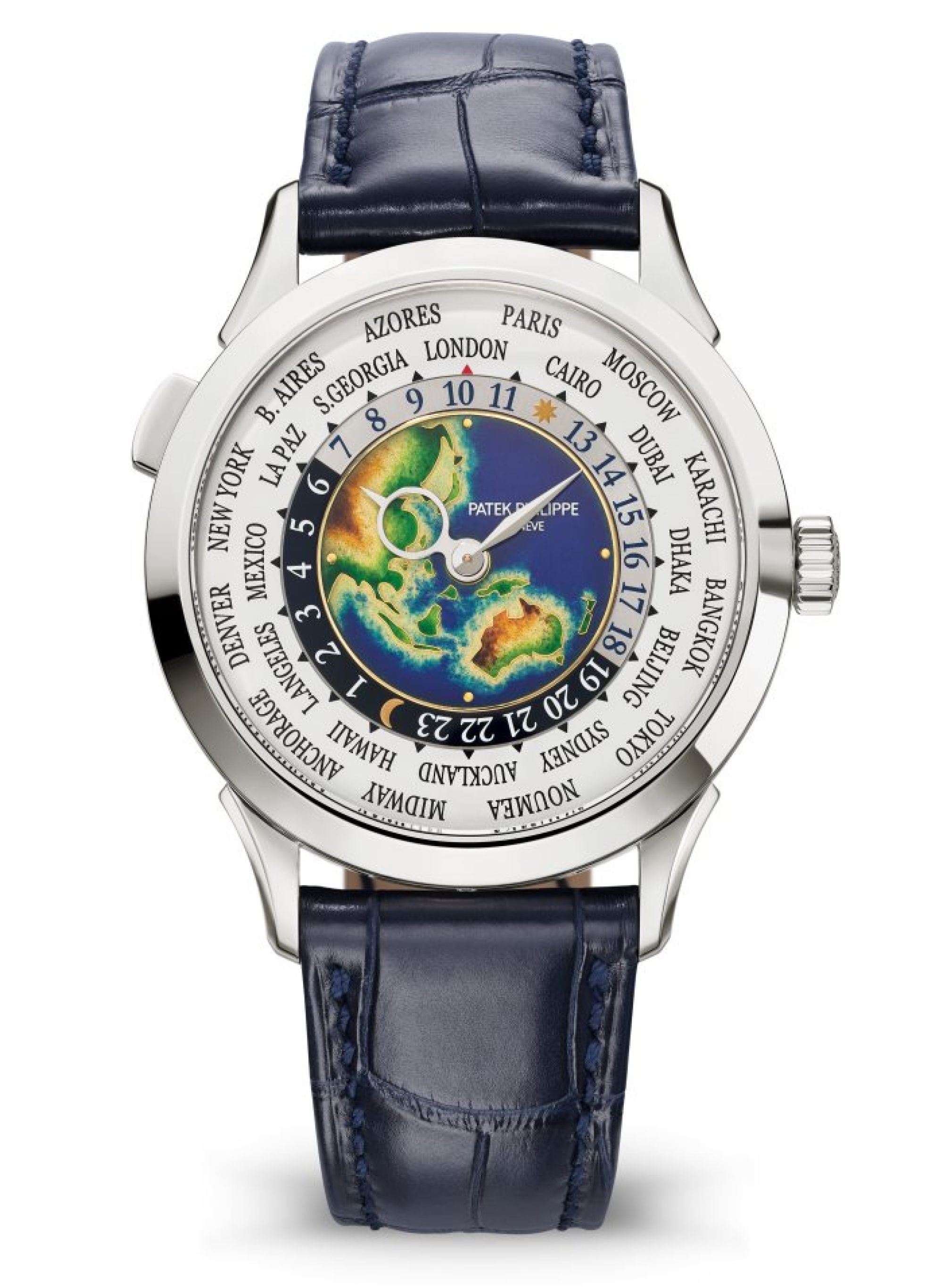 Patek Philippe Weltzeituhr, Rare Handcrafts. Face