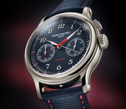 Monopusher-Chronograph mit 1/10-Sekunde.