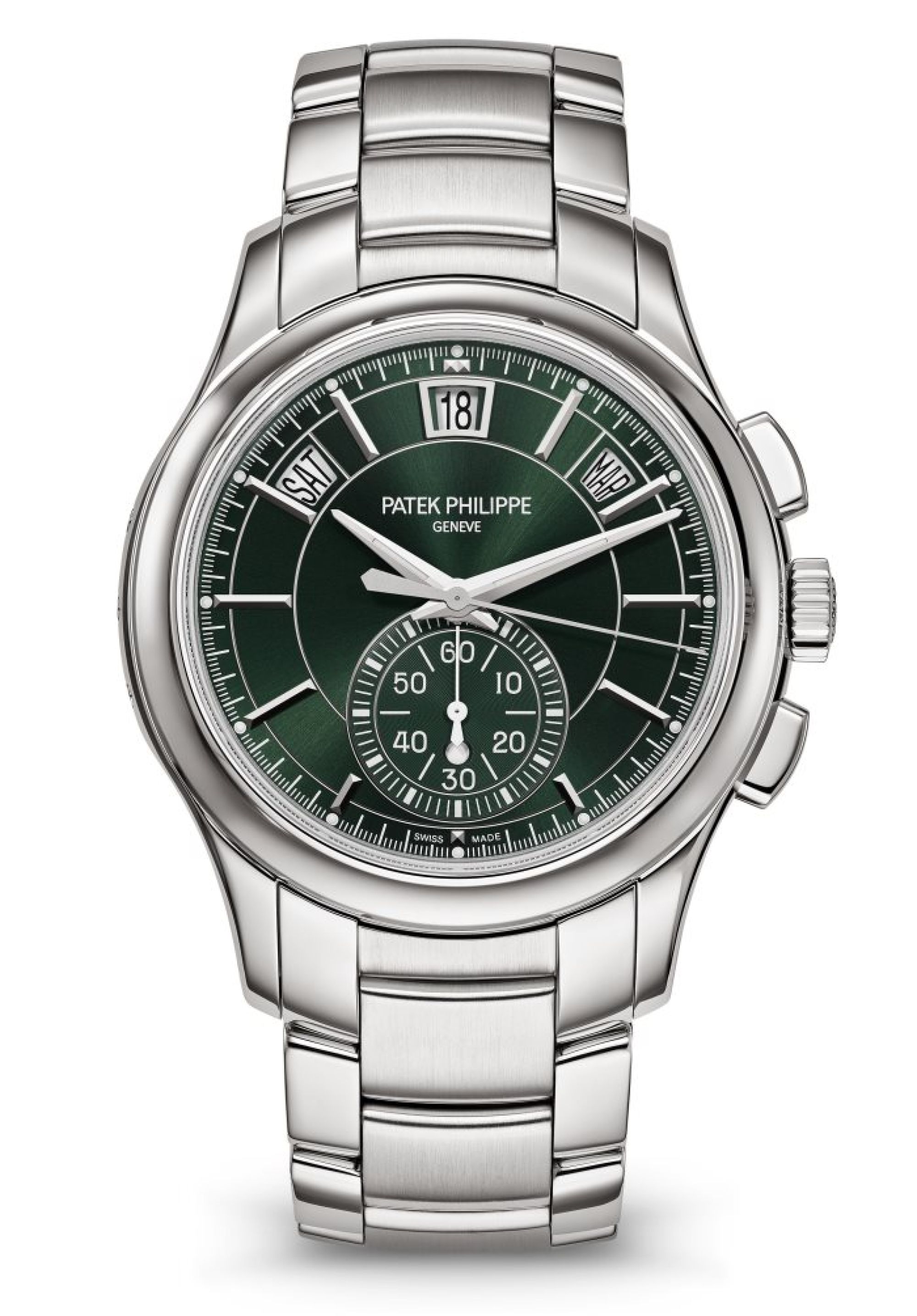 Patek Philippe Flyback-Chronograph, Jahreskalender. Face