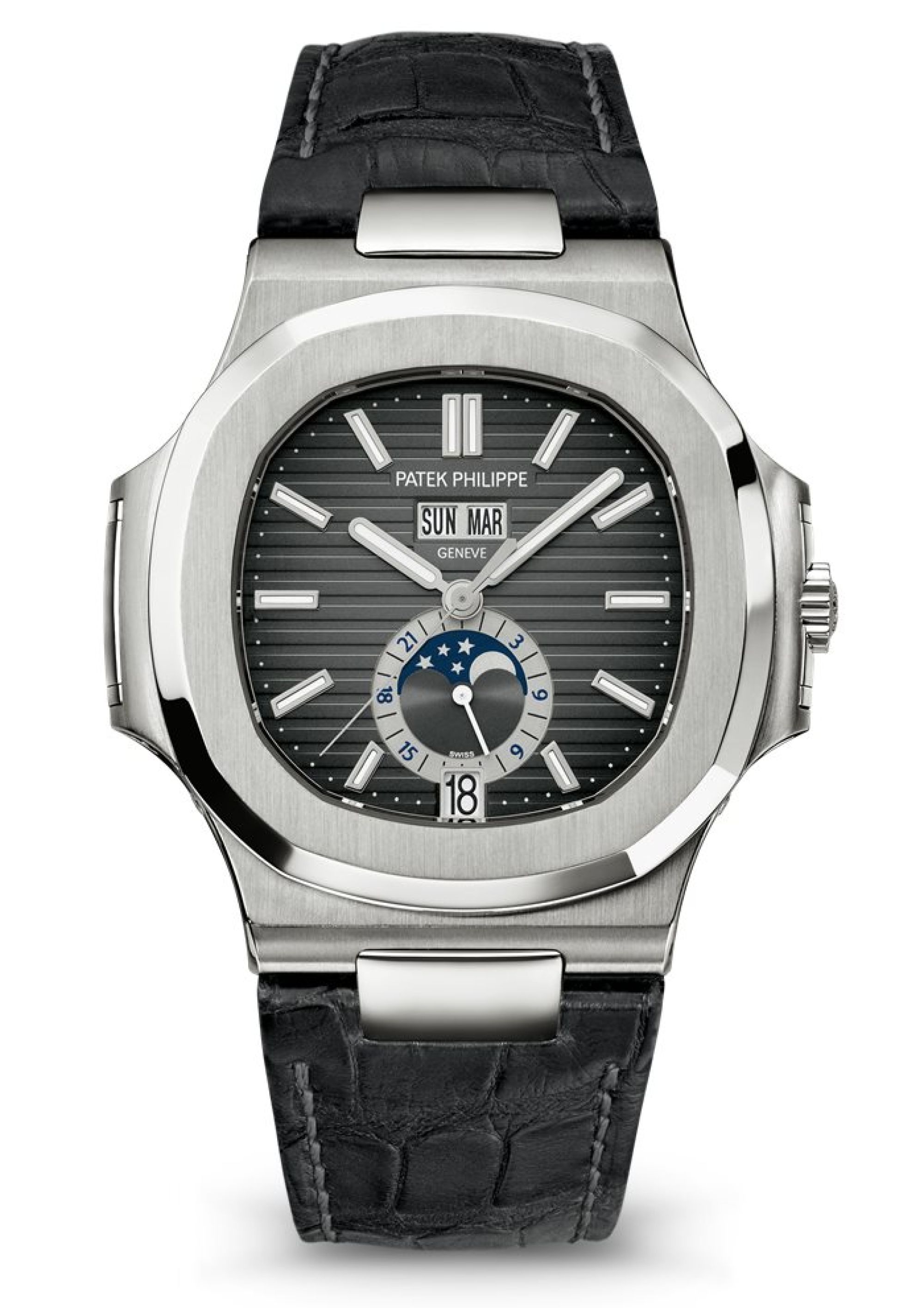 Patek Philippe Jahreskalender, Mondphase. Face