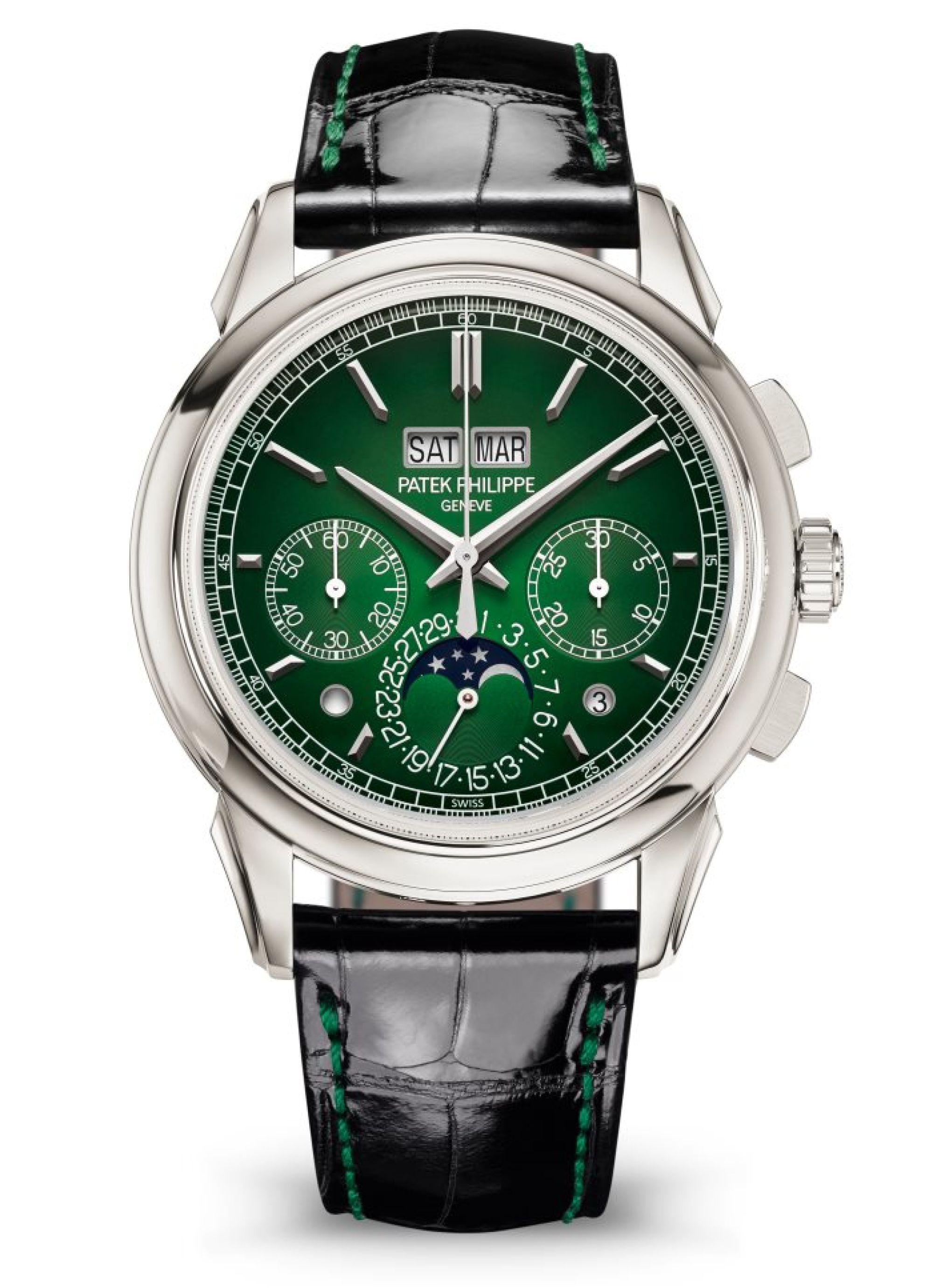 Patek Philippe Chronograph, Ewiger Kalender. Face