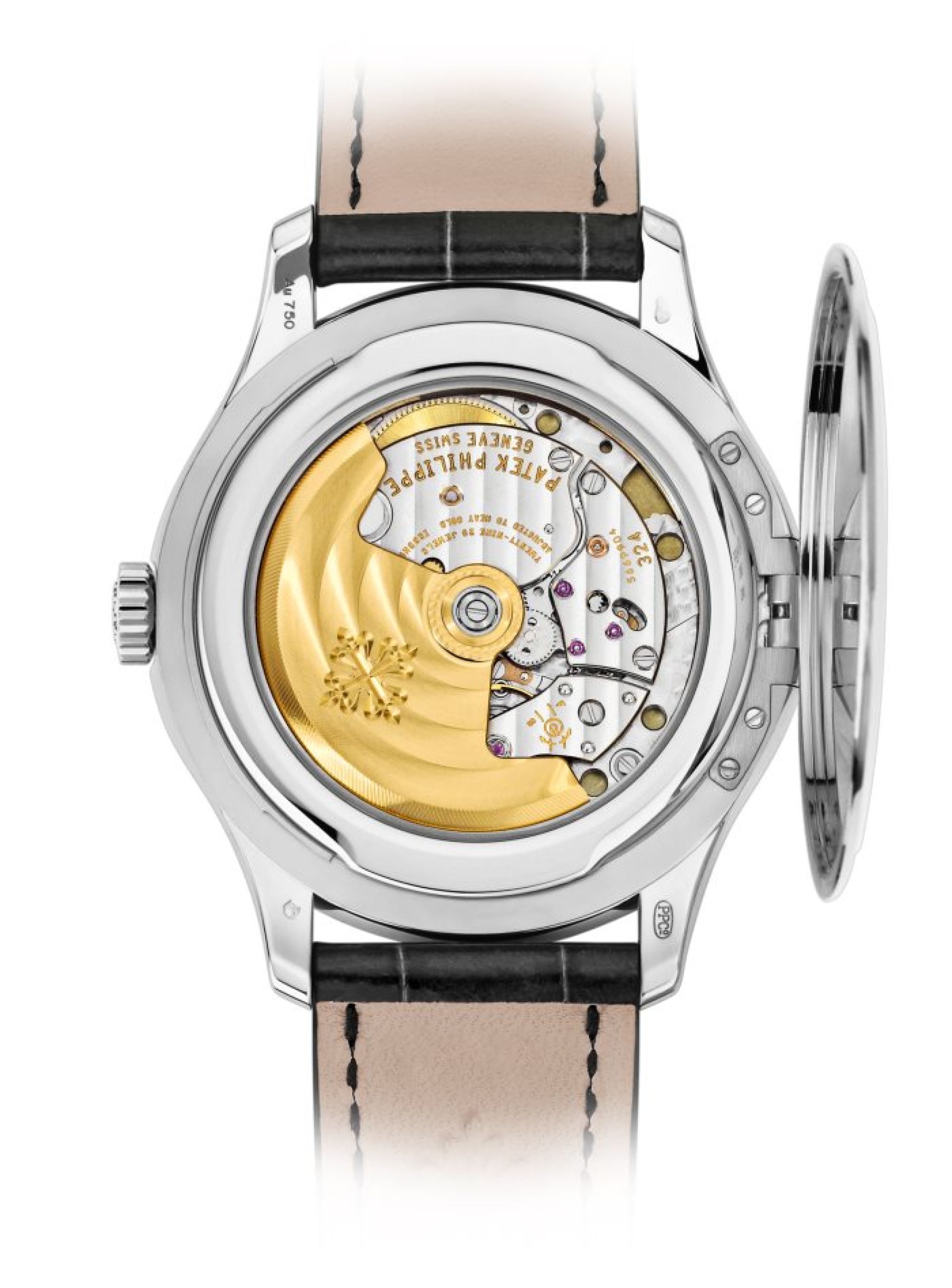 Patek Philippe Datum, Zentralsekunde. Rückseite