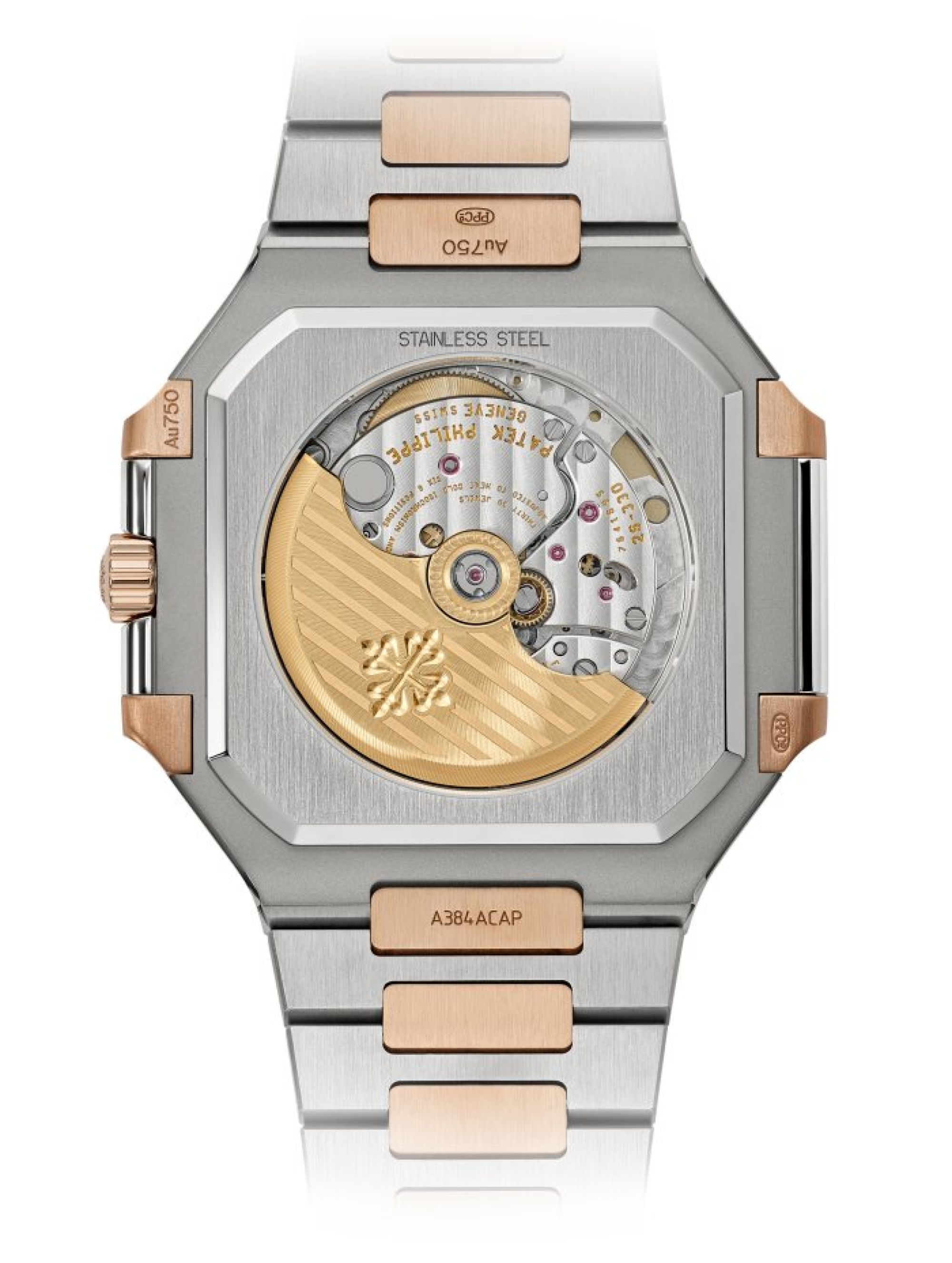 Patek Philippe Datum, Zentralsekunde. Rückseite